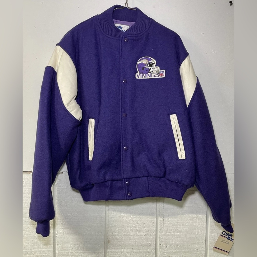 Minnesota Vikings Vintage Chalk Line Varsity Jacket